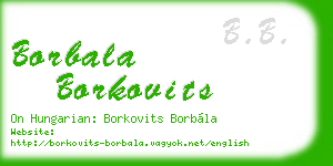 borbala borkovits business card